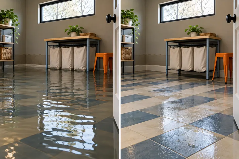 Water Extraction Near Travis Park — standing-water and damp pickup-stage comparison